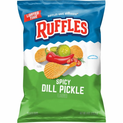 Ruffles Spicy Dill Pickle Potato Chips, 8 oz Ralphs