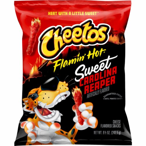 Cheetos® Flamin' Hot® Sweet Carolina Reaper Cheese Flavored Snacks Perspective: front