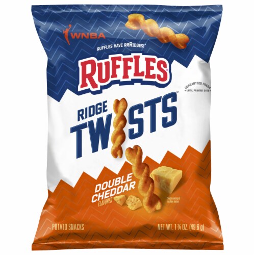 Ruffles® Double Cheddar Potato Ridge Twists Perspective: front