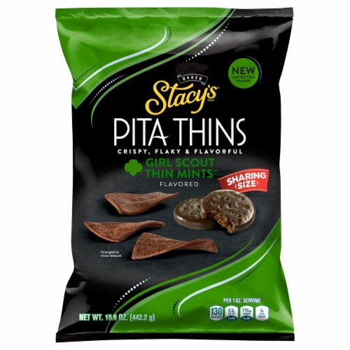 Stacy's Girl Scout Thin Mints™ Flavored Pita Thins Perspective: front
