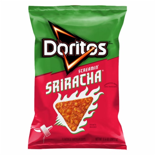 Doritos® Screamin' Sriracha Flavored Tortilla Chips Perspective: front