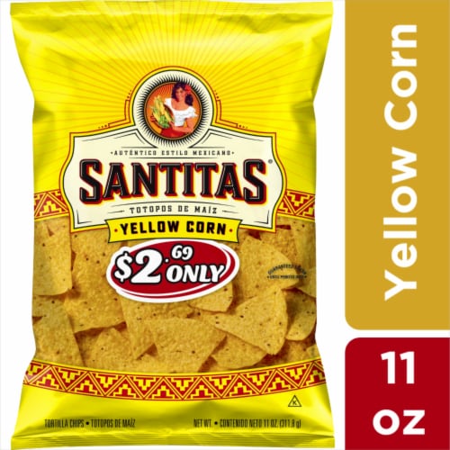 Santitas® Yellow Corn Tortilla Chips Perspective: front