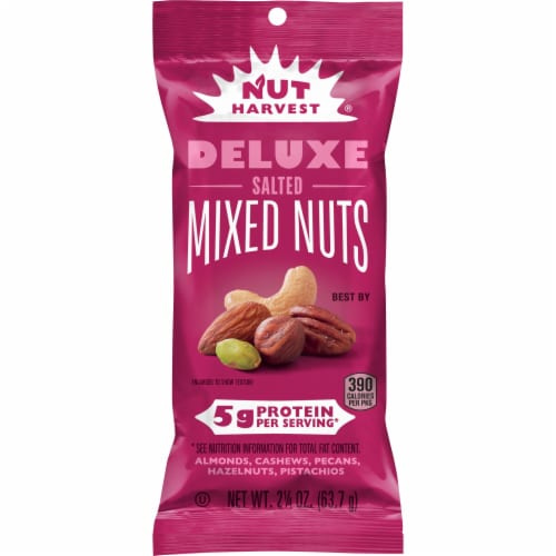 Nut Harvest Deluxe Salted Mixed Nuts Perspective: front