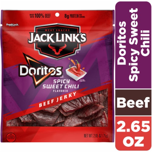 Jack Link's® Doritos Spicy Sweet Chili Beef Jerky Perspective: front