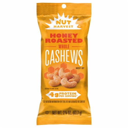 Nut Harvest® Honey Roasted Whole Cashews Perspective: front
