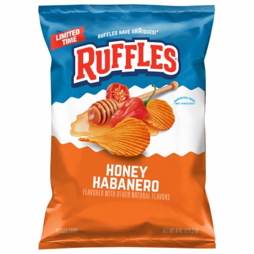 Ruffles® Limited Edition Honey Habanero Flavored Potato Chips Perspective: front