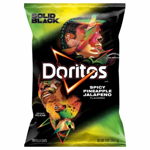 Doritos Spicy Pineapple Jalapeno Tortilla Chips Perspective: front