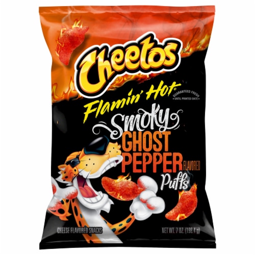 Cheetos® Flamin Hot® Ghost Pepper Puffs Perspective: front