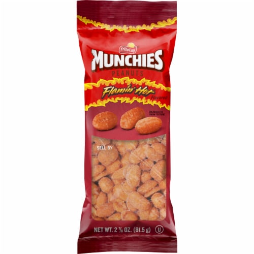 Frito Lay® Munchies® Flamin Hot® Flavored Peanuts Perspective: front