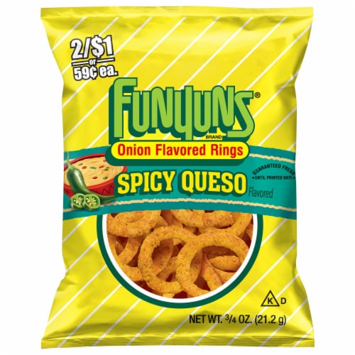 Funyuns® Onion Flavored Rings Spicy Queso Perspective: front