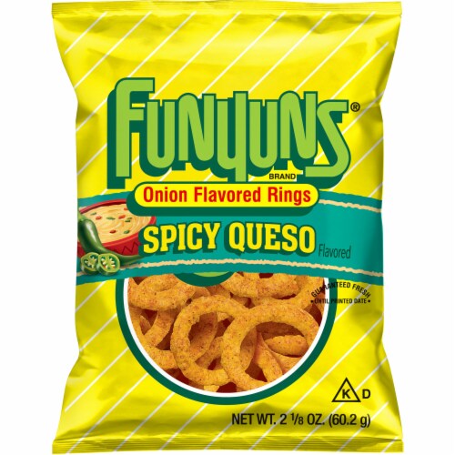 Funyuns® Spicy Queso Onion Flavored Rings Perspective: front