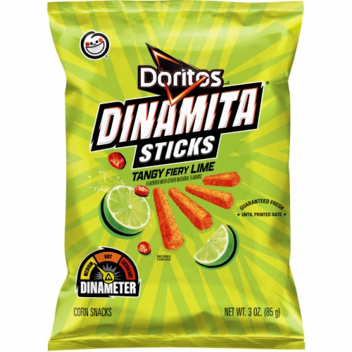 Doritos® Dinamita® Sticks Tangy Fiery Lime Corn Snacks Perspective: front