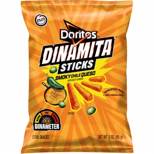 Doritos® Smoky Chile Queso Dinamita® Sticks Corn Snacks Perspective: front