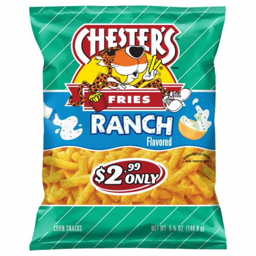 Chester's® Fries Ranch Flavored Corn Snacks Perspective: front