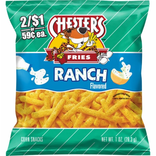 Chester's® Fries Ranch Flavored Corn Snacks Perspective: front