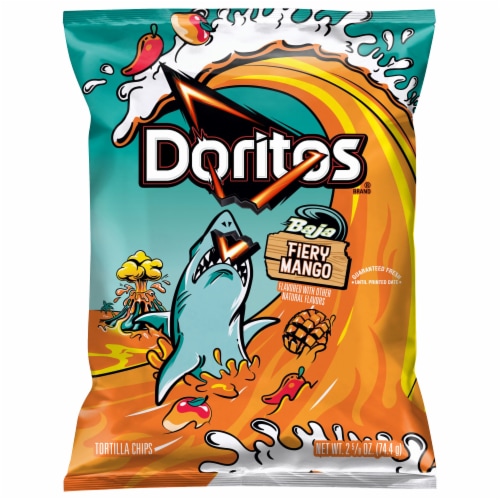 Doritos® Baja Fiery Mango Tortilla Chips Perspective: front