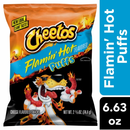 Cheetos® Flamin' Hot® Puffs Cheese Snacks Perspective: front