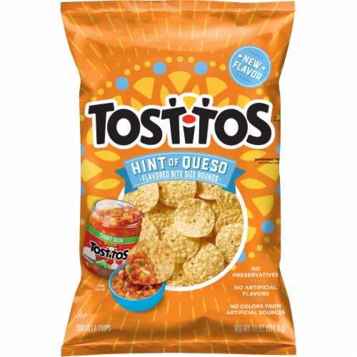 Tostitos® Hint of Queso Tortilla Chips Perspective: front