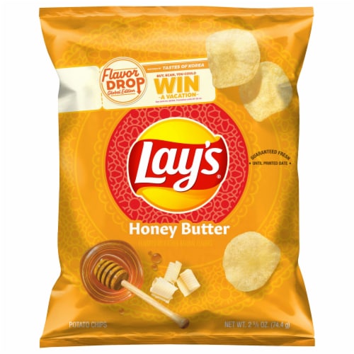Lay's Honey Butter Potato Chips Perspective: front