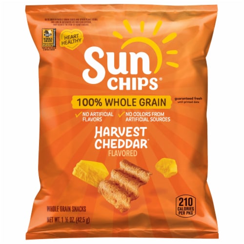 SunChips® Harvest Cheddar® Whole Grain Snacks Perspective: front