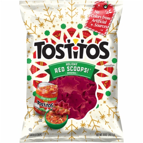 Tostitos Red Scoops!® Original Tortilla Chips Perspective: front