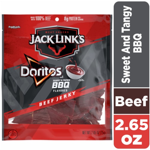 Jack Link's Beef Jerky Sweet And Tangy BBQ Perspective: front