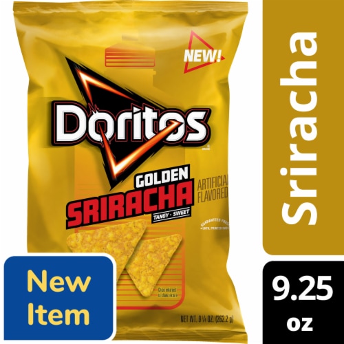 Doritos® Golden Sriracha Flavored Tortilla Chips Perspective: front
