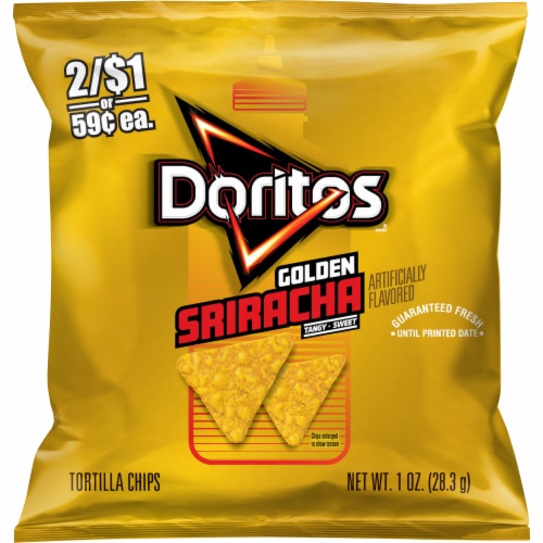 Doritos® Golden Sriracha Tortilla Chips Perspective: front