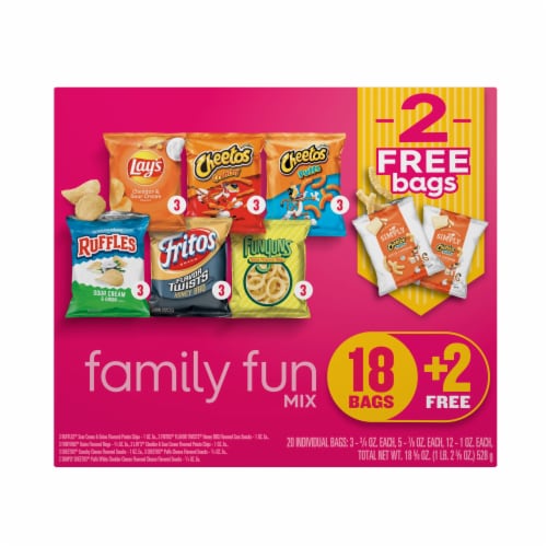 Frito Lay® Family Fun Mix Snacks Variety Pack, 20 ct - Kroger