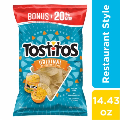 Tostitos® Original Restaurant Style Tortilla Chips Perspective: front