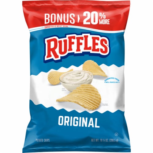 Ruffles® Original Potato Chips Perspective: front