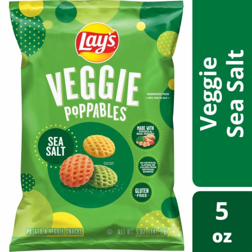 Lay's® Veggie Poppables Sea Salt Potato Chips Perspective: front