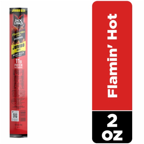 Jack Link's Original Meat Stick Flamin' Hot Flavored Perspective: front
