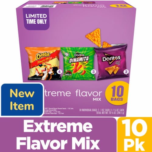 Frito-Lay Extreme Flavor Mix Chips Variety Pack Perspective: front