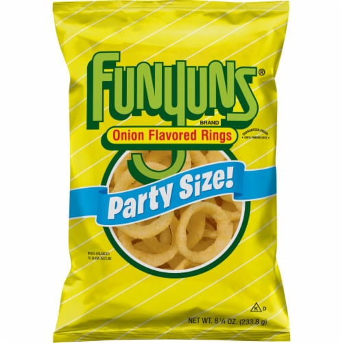 Funyuns® Onion Flavored Rings Party Size Bag Perspective: front