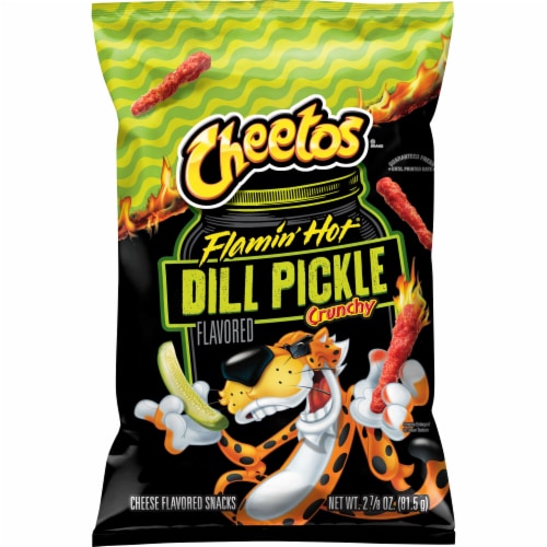Cheetos® Flamin' Hot® Dill Pickle Flavored Crunchy Snacks Perspective: front