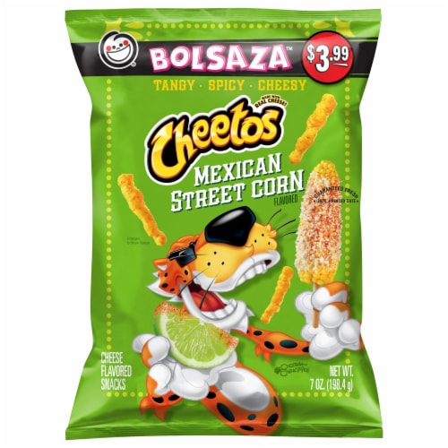 Cheetos Mexican Street Corn Cheese Flavored Snacks Perspective: front