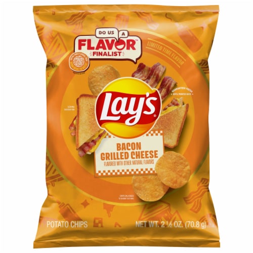 Lay's® Bacon Grilled Cheese Potato Chips Perspective: front