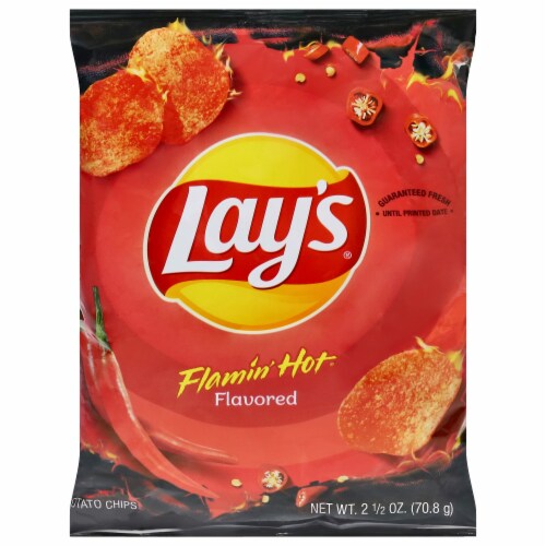 Lay's Flamin' Hot® Potato Chips Perspective: front