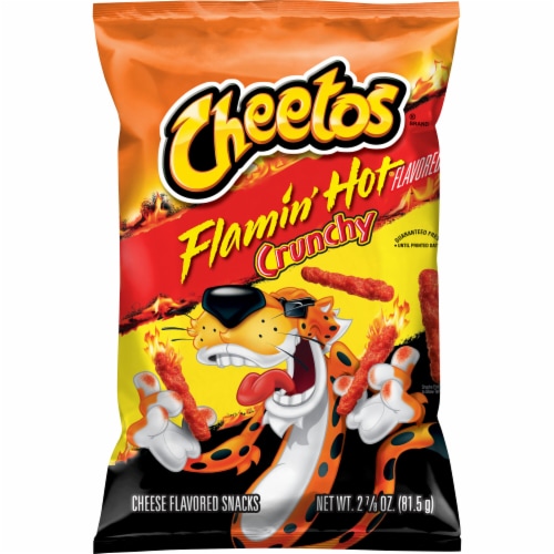 Cheetos® Flamin' Hot® Cheese Flavored Snacks Perspective: front