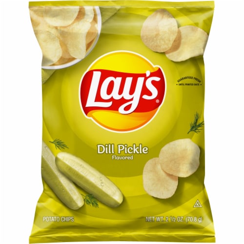 Lay's® Dill Pickle Potato Chips Perspective: front