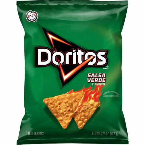 Doritos® Salsa Verde Tortilla Chips Perspective: front