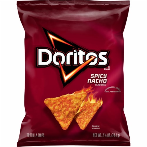 DORITOS® Spicy Nacho Cheese Tortilla Chips Perspective: front