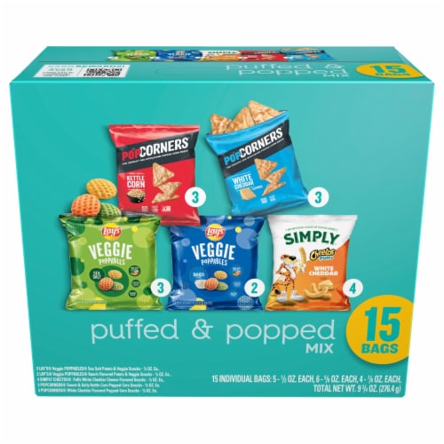 Frito-Lay Puffed & Popped Variety Snack Packs Perspective: front