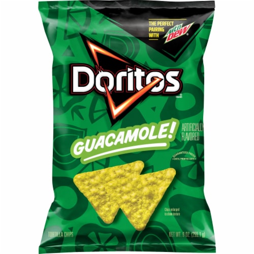 Doritos® Guacamole Flavored Tortilla Chips Perspective: front