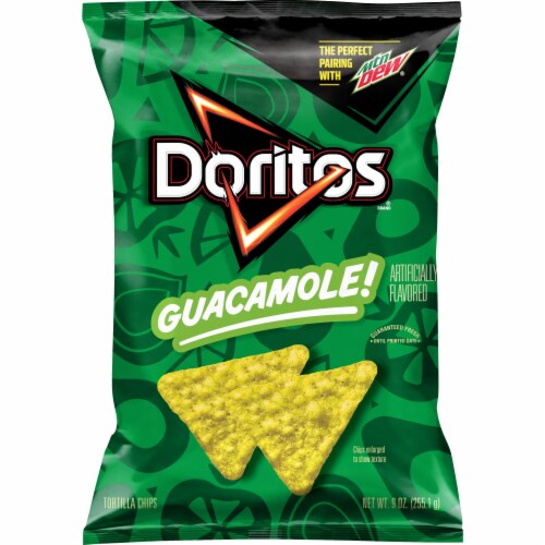 Doritos® Guacamole Flavored Tortilla Chips Perspective: front