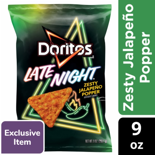 Doritos® Late Night Jalapeno Popper Flavored Tortilla Chips Perspective: front