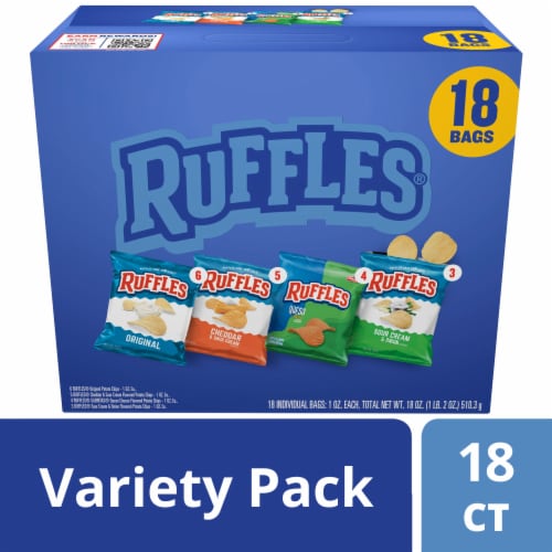 Ruffles® Potato Chips Variety Pack Perspective: front