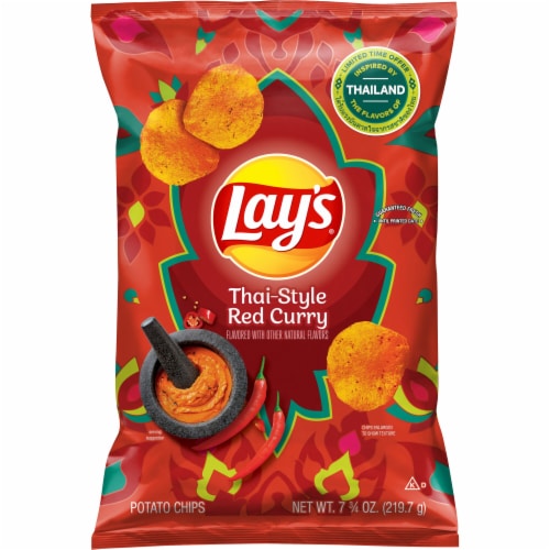 Lay's® Thai Red Curry Potato Chips Perspective: front