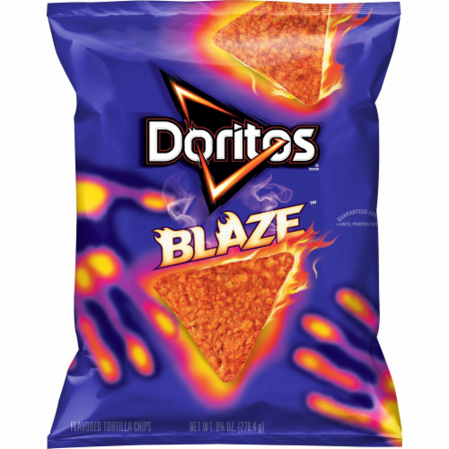 Doritos Blaze Flavored Tortilla Chips Perspective: front